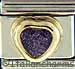 Purple Glitter Heart