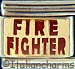 Red Fire Fighter on Gold