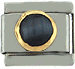 Round Black Cat's Eye Stone