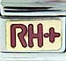 Blood Type Rh+ in Red