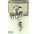 Sterling Silver Dangle Cork Screw