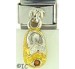 Sterling Silver Dangle Yellow Baby Shoe Nov