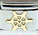 Flat Gold Ship's  Wheel