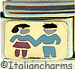 Boy and Girl on Gold