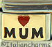 Heart Mum on Gold