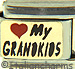 Heart My Grandkids on Gold