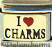 I Love Charms with a Red Heart