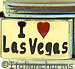 I Love Las Vegas on Gold with Red Heart