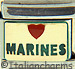 Marines Green with Red Heart
