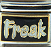 Freak Text on Black