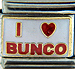 I Love Bunco on White