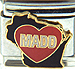 MADD Text in Heart