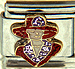 Red Hat Lady with Sparkle Red and Purple