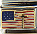 USA Flag with Cross