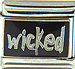 Wicked Text on Black