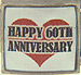 Happy 60th Anniversary on Red Heart
