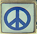 Blue Peace Sign