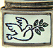 White Dove with Olive Branch