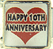 Happy 10th Anniversary on Red Heart