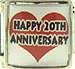 Happy 20th Anniversary on Red Heart