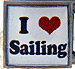 I Love Sailing on White
