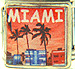 Miami with Palm Tree Scene