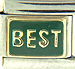 FINAL SALE Best Text on Green