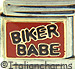 Biker Babe on Red
