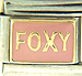 FINAL SALE Foxy Text on Pink