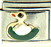 Green and White Duck
