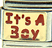 It's A Boy Red Text