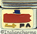 Red Pennsylvania Outline with PA on Gold