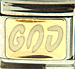 White God Text on Gold