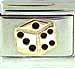 Gold Dice with Black