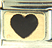 Black Heart on Gold