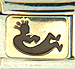 Kokopelli Dancer on Gold