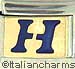 FINAL SALE Blue Letter H