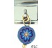 Dangle Blue Flower on Purple