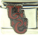 USC Trojans Red Text on Steel