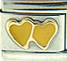 FINAL SALE Yellow Double Hearts