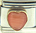 FINAL SALE Orange Cat's Eye Heart Stone