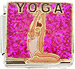 Yoga on Sparkle Pink