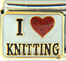 I Love Knitting on White