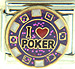 I Love Poker on Sparkle Purple