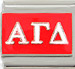 Alpha Gamma Delta on Red