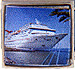 White Cruise Ship on Sparkle Blue Water