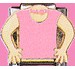 FINAL SALE Charm Chick Pink Tank Top with Pink Choker ZS2